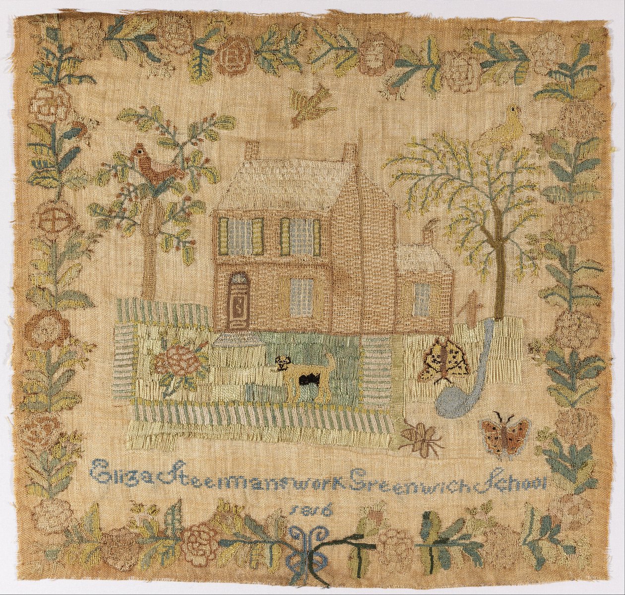 Sampler od American Eliza Steelman