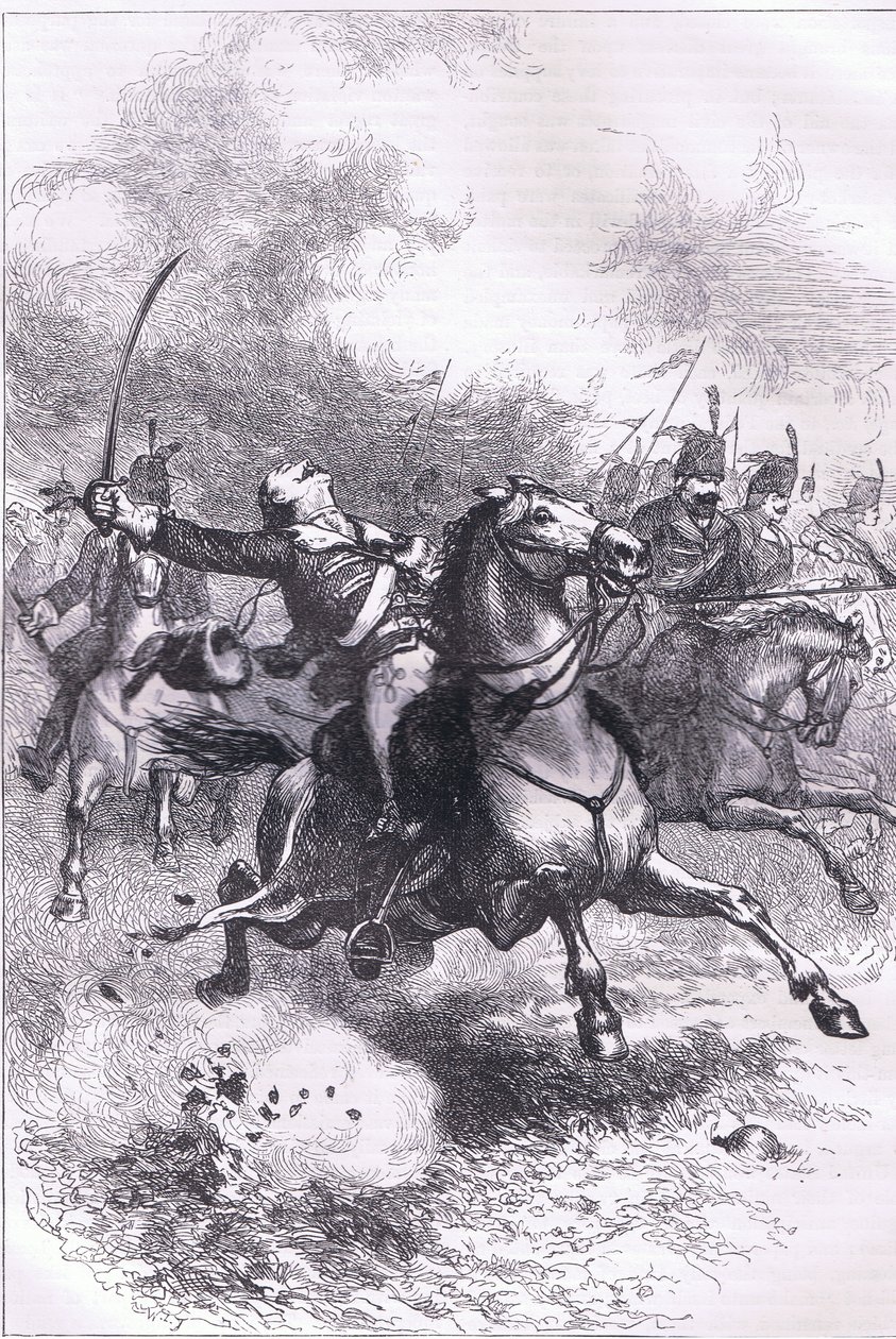 Náboje z Pulaski, ilustrace z Cassells History of the United States vydané Cassell, Petter & Galpin, kolem roku 1900 (litho) od American English school