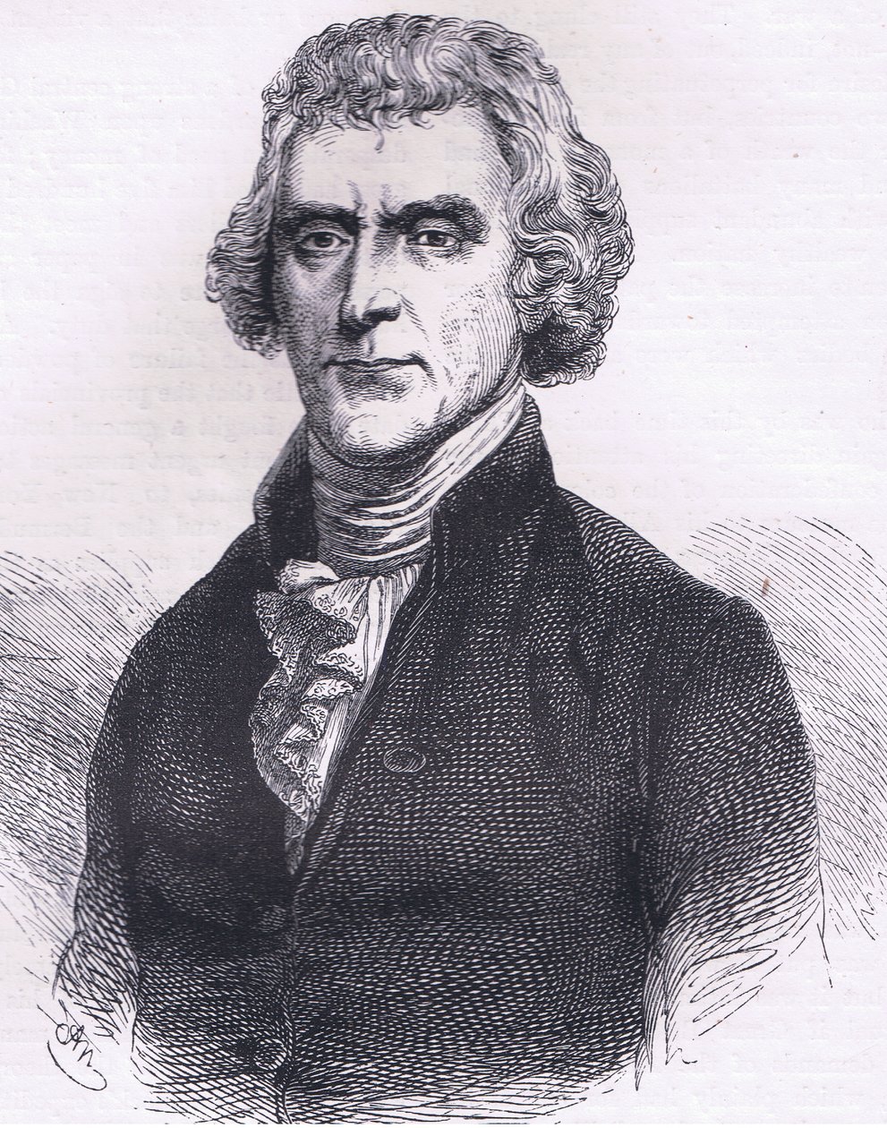 Thomas Jefferson, ilustrace z Cassells History of the United States publikovaná Cassell, Petter & Galpin, kolem roku 1900 (litho) od American English school
