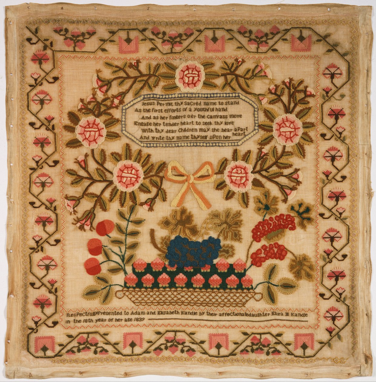 Sampler od American Made by Eliza M. Kandle