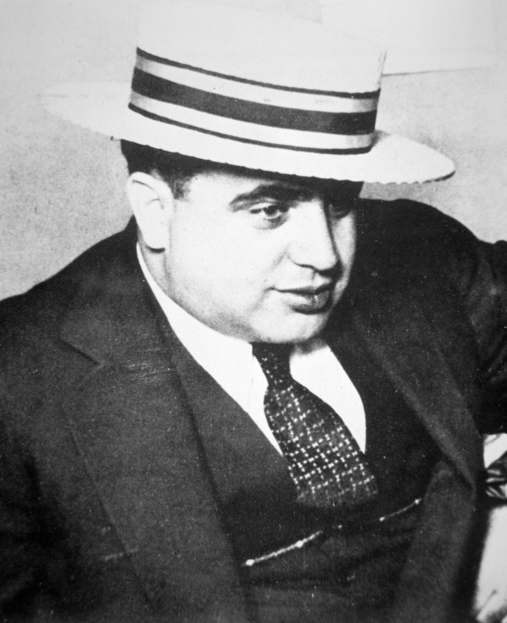 Al Capone (1899-1947) 1928 (černobílá fotografie) od American Photographer