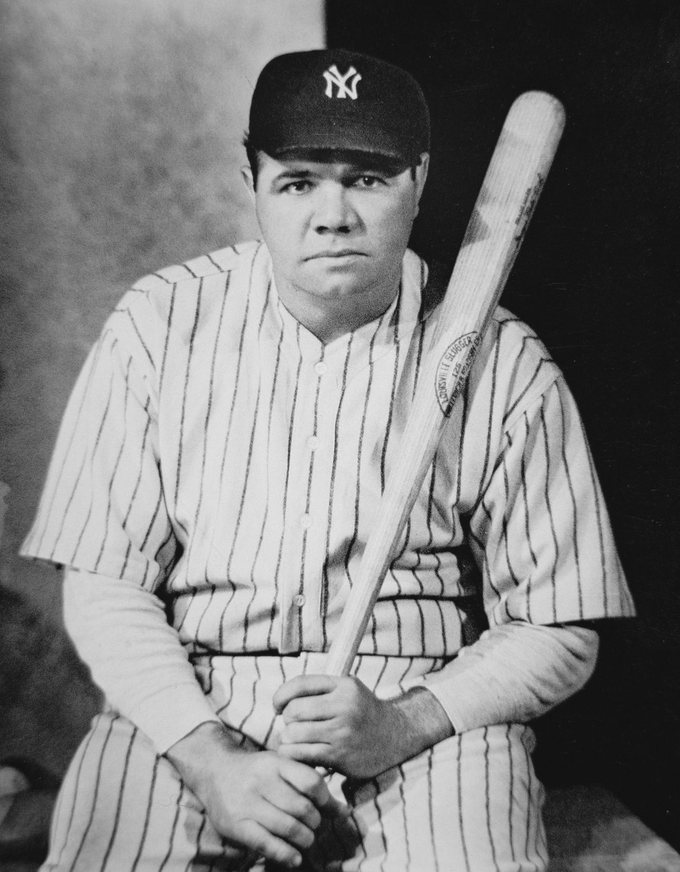 Babe Ruth, kolem roku 1927 (černobílá fotografie) od American Photographer