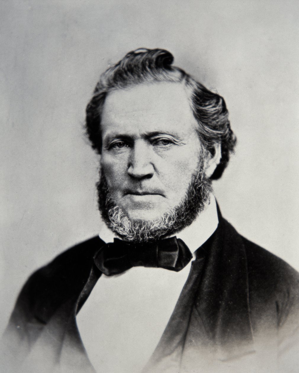 Brigham Young (1801-77) druhý president mormonské církve (černobílá fotografie) od American Photographer