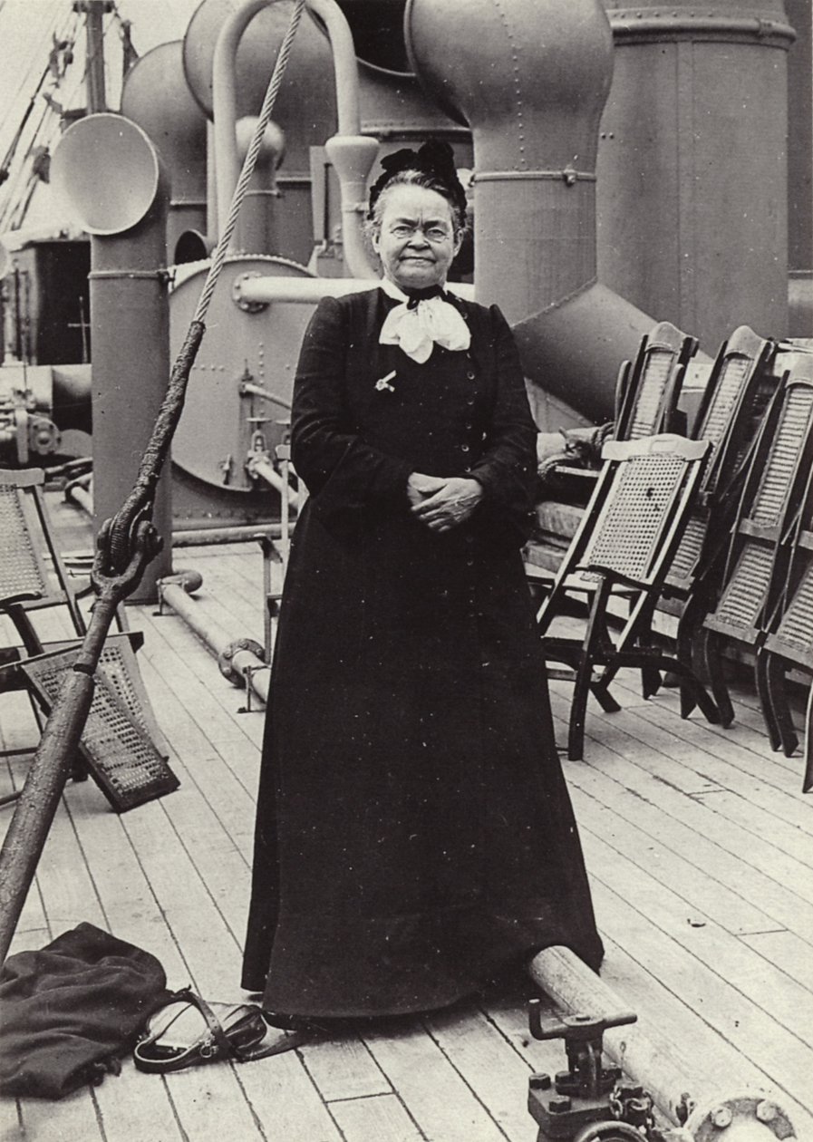 Carrie Nation (1846-1911), americká radikální bojovnice za mír, asi 1905 (čb fotografie) od American Photographer