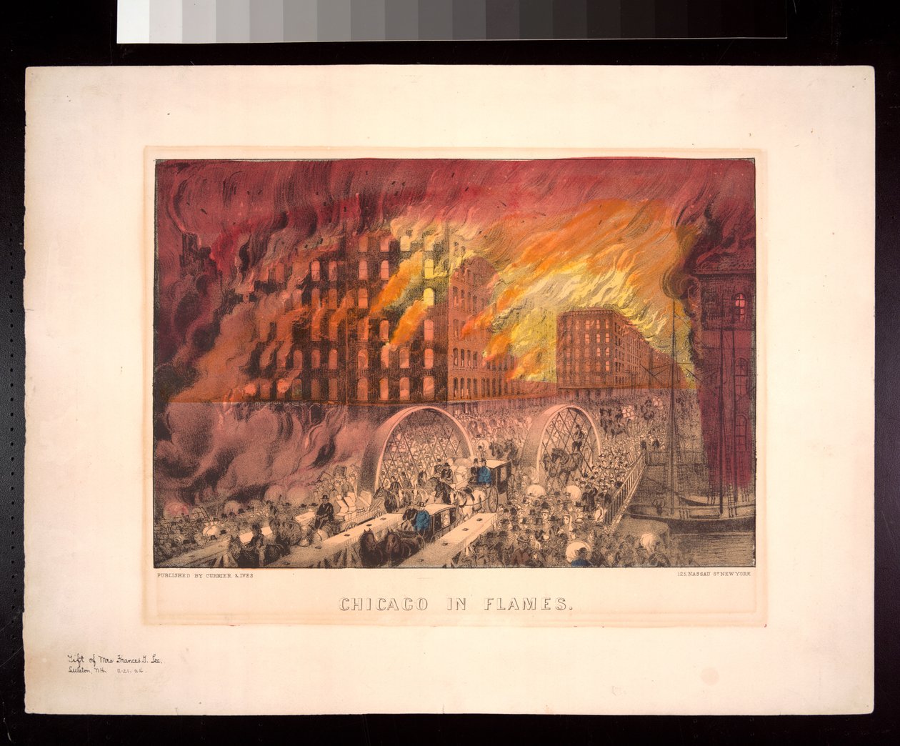Chicago in Flames, 1871 od American Photographer