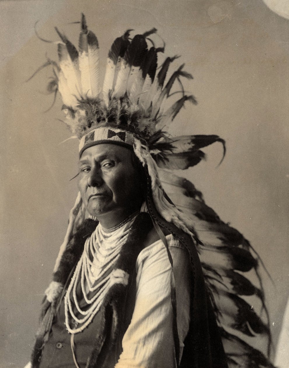 Chief Joseph Washington, Nez Perce, District of Columbia, duben 1900 (černobílá fotografie) od American Photographer