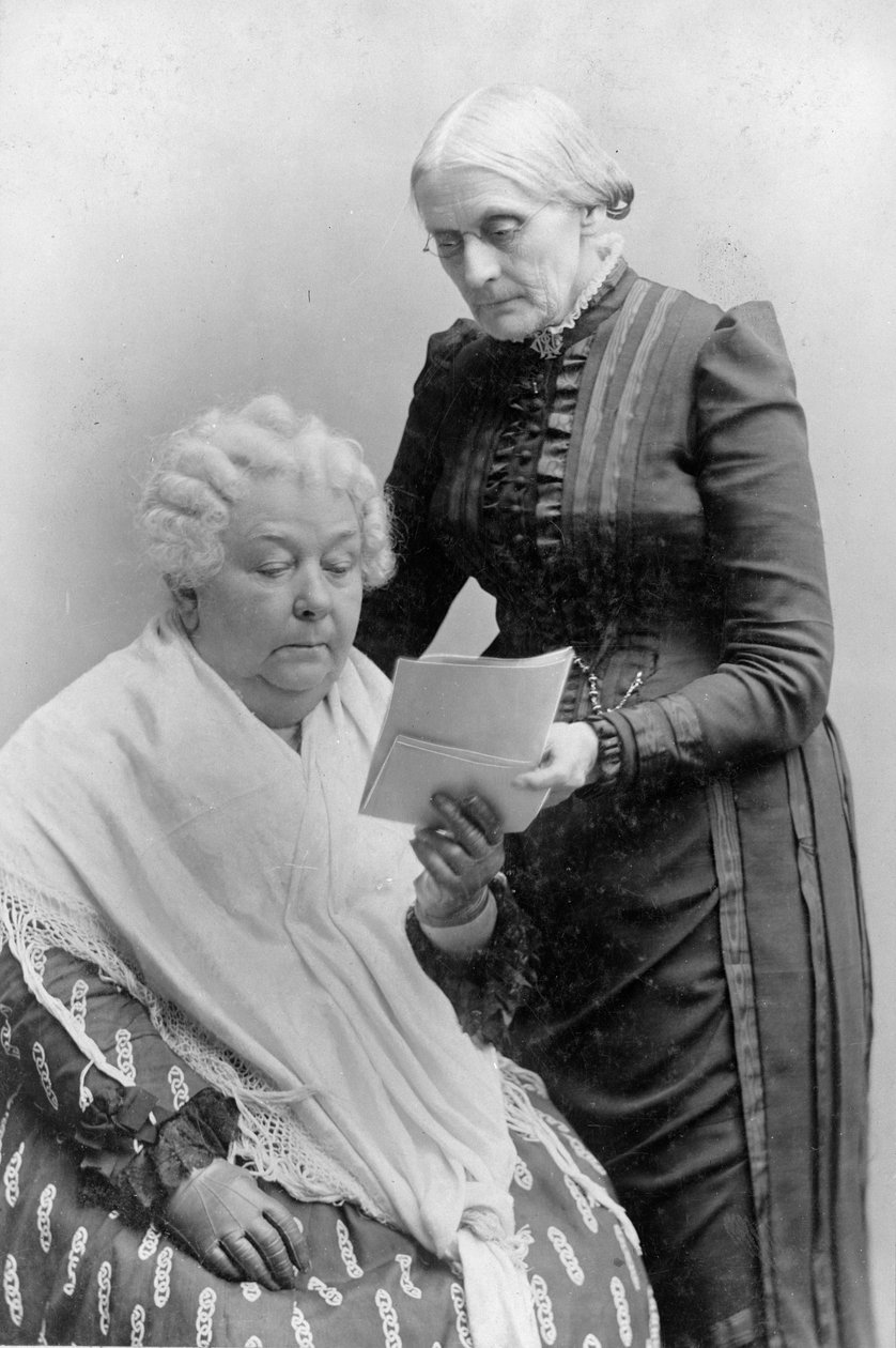 Elizabeth Cady Stanton se svou přítelkyní Susan B. Anthony, kolem roku 1900 od American Photographer