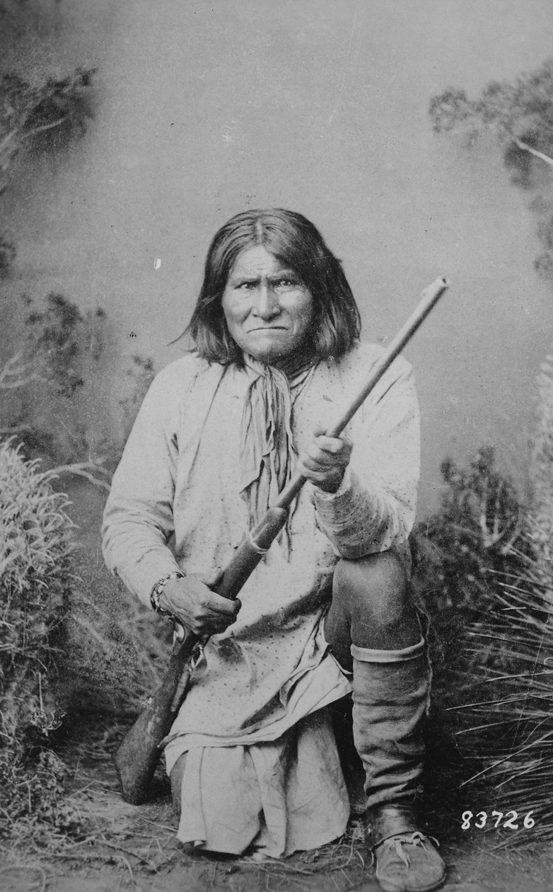 Geronimo držící pušku, 1884 od American Photographer