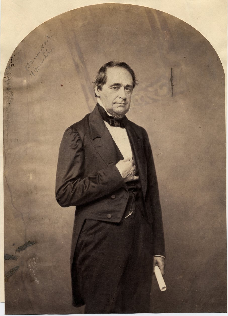 Hannibal Hamlin (1809-91), 15. viceprezident USA (foto se slaným tiskem) od American Photographer