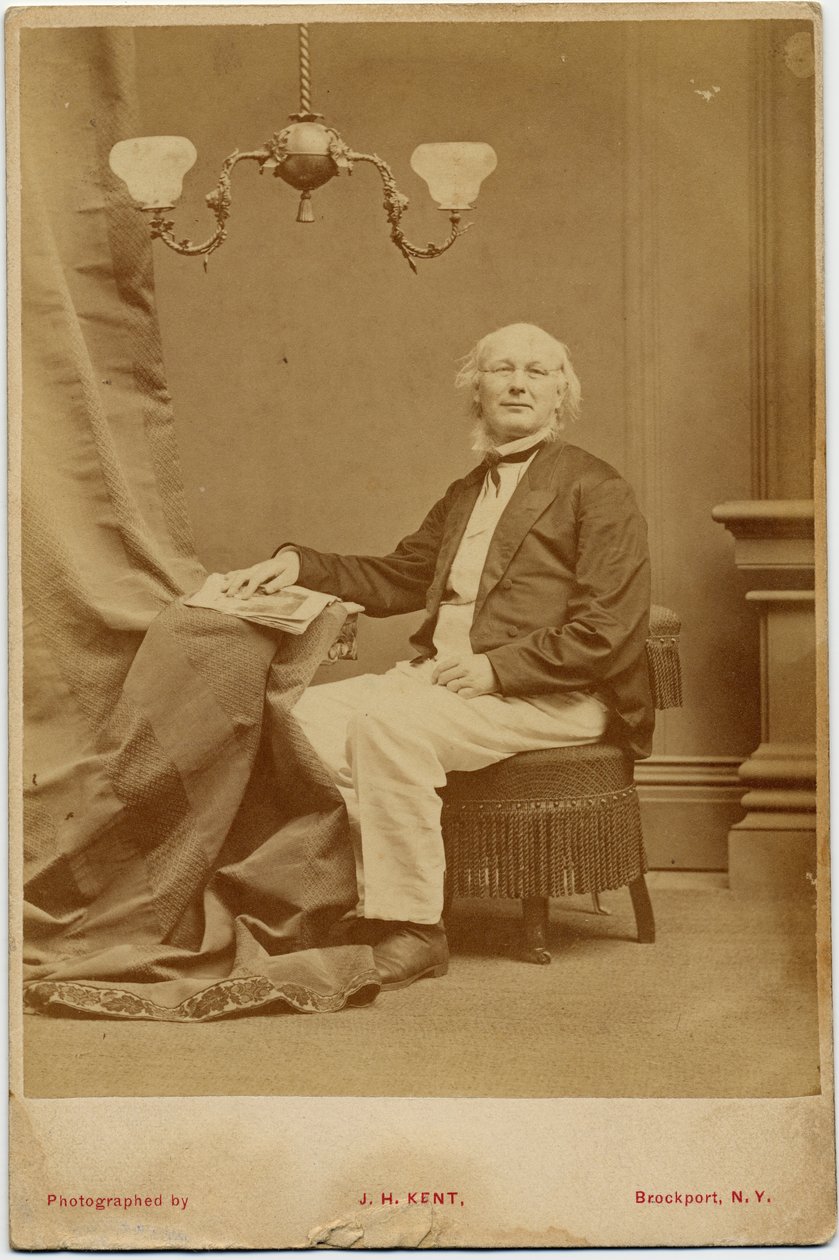 Horace Greeley (1811-72), americký politik a redaktor novin, foto JH Kent, Brockport, New York (foto alba) od American Photographer
