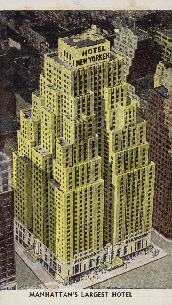 Hotel New Yorker, největší hotel na Manhattanu, New York City, USA (barevné foto) od American Photographer
