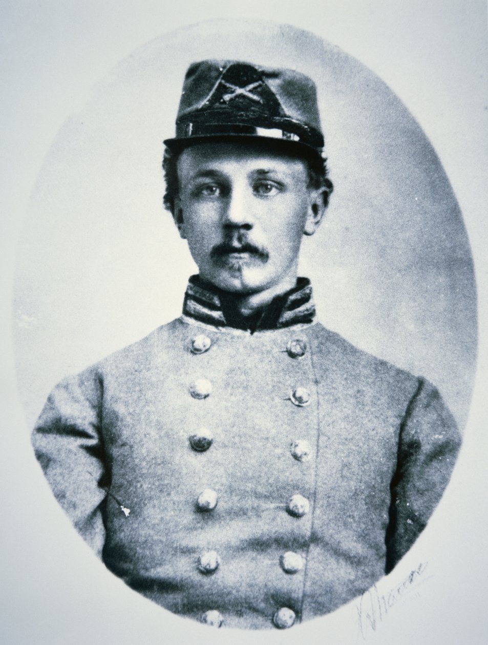 Israel Spencer, voják Konfederační armády (č/b foto) od American Photographer