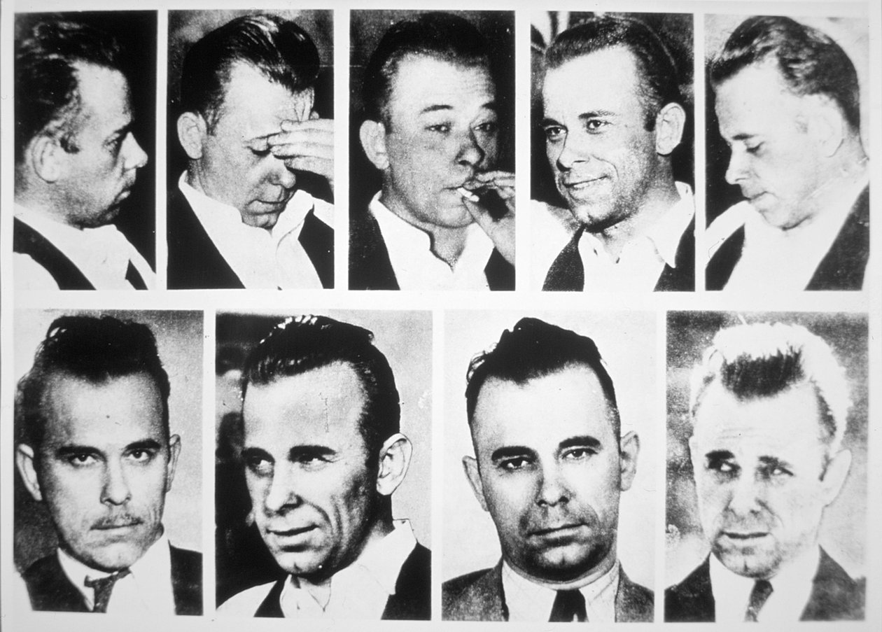 John Dillinger (černobílá fotografie) od American Photographer