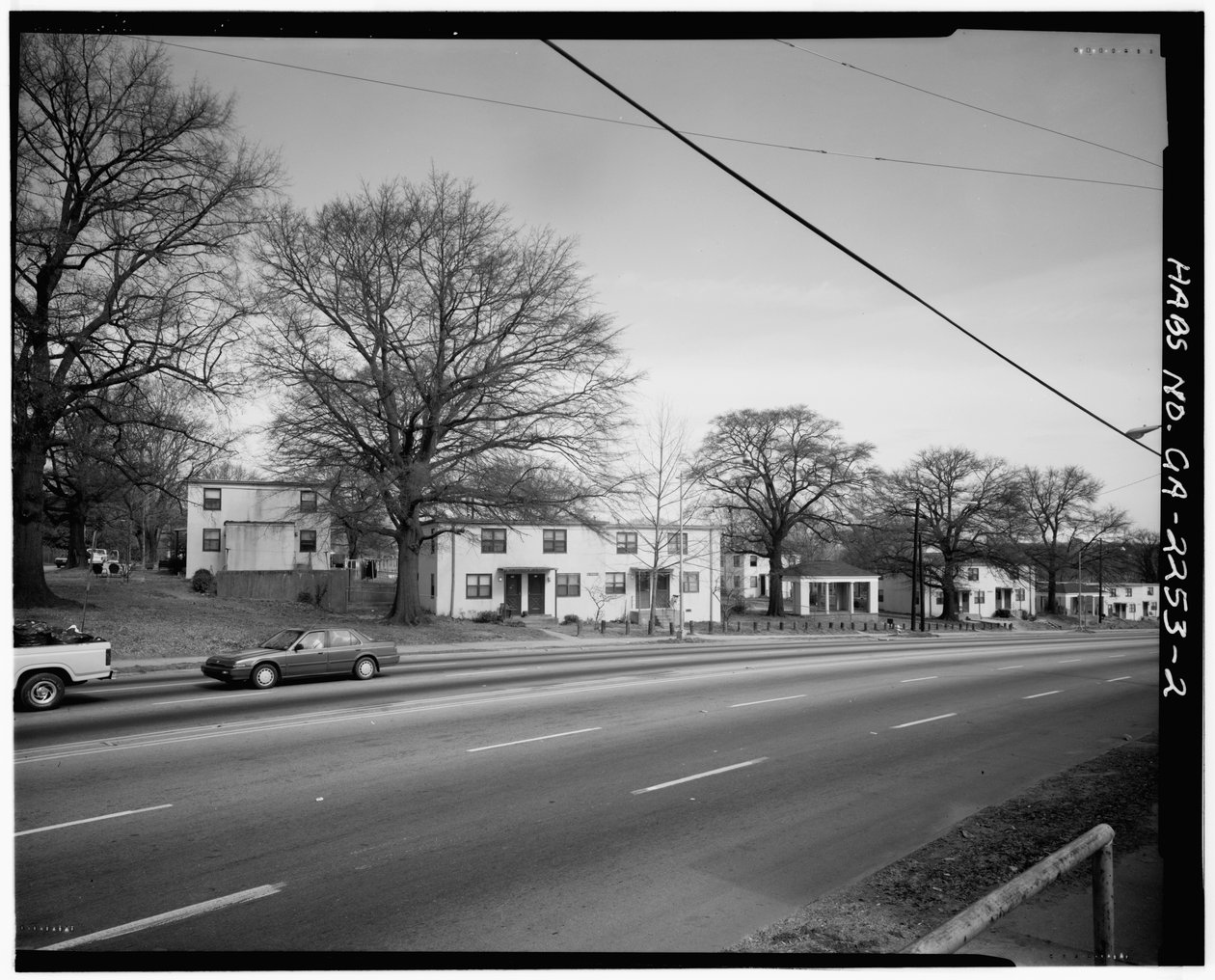 John Hope Homes (Veřejné bydlení), ohraničené Larkinem, Dora, Spelman Streets & Lane, Atlanta, Fulton County, GA (č/b foto) od American Photographer