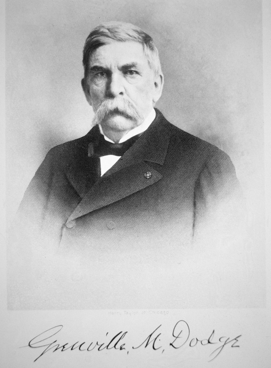Generálmajor Grenville Dodge (1881-1916) (černobílá fotografie) od American Photographer