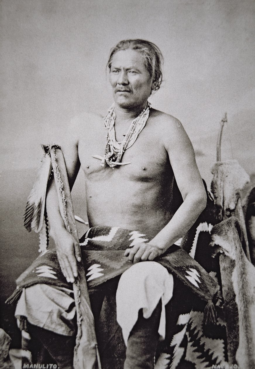 Manuelito (1818-93) hlavní náčelník národa Navajo 1870-84 od American Photographer