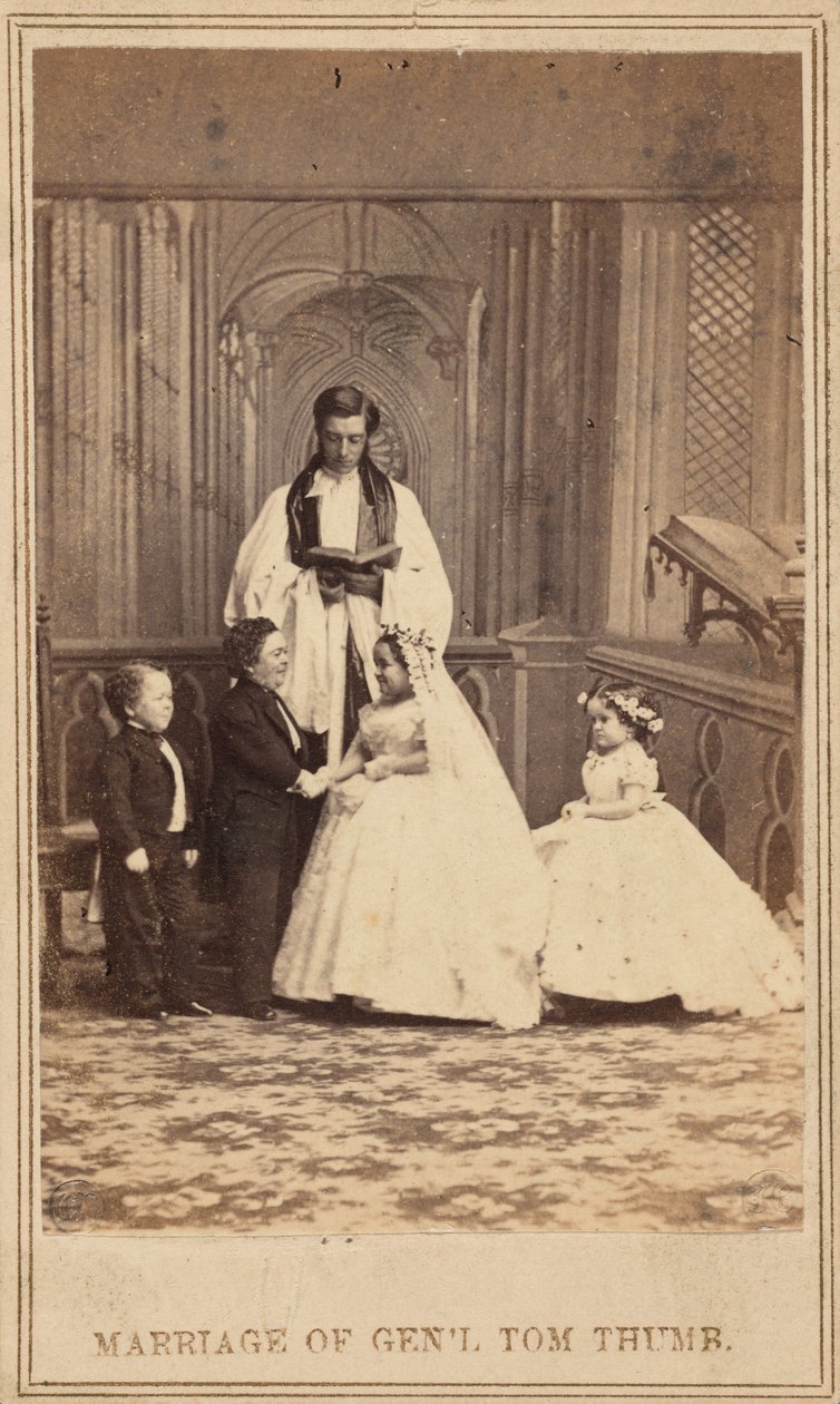 Svatba generála Toma Thumba, 1863 (foto) od American Photographer