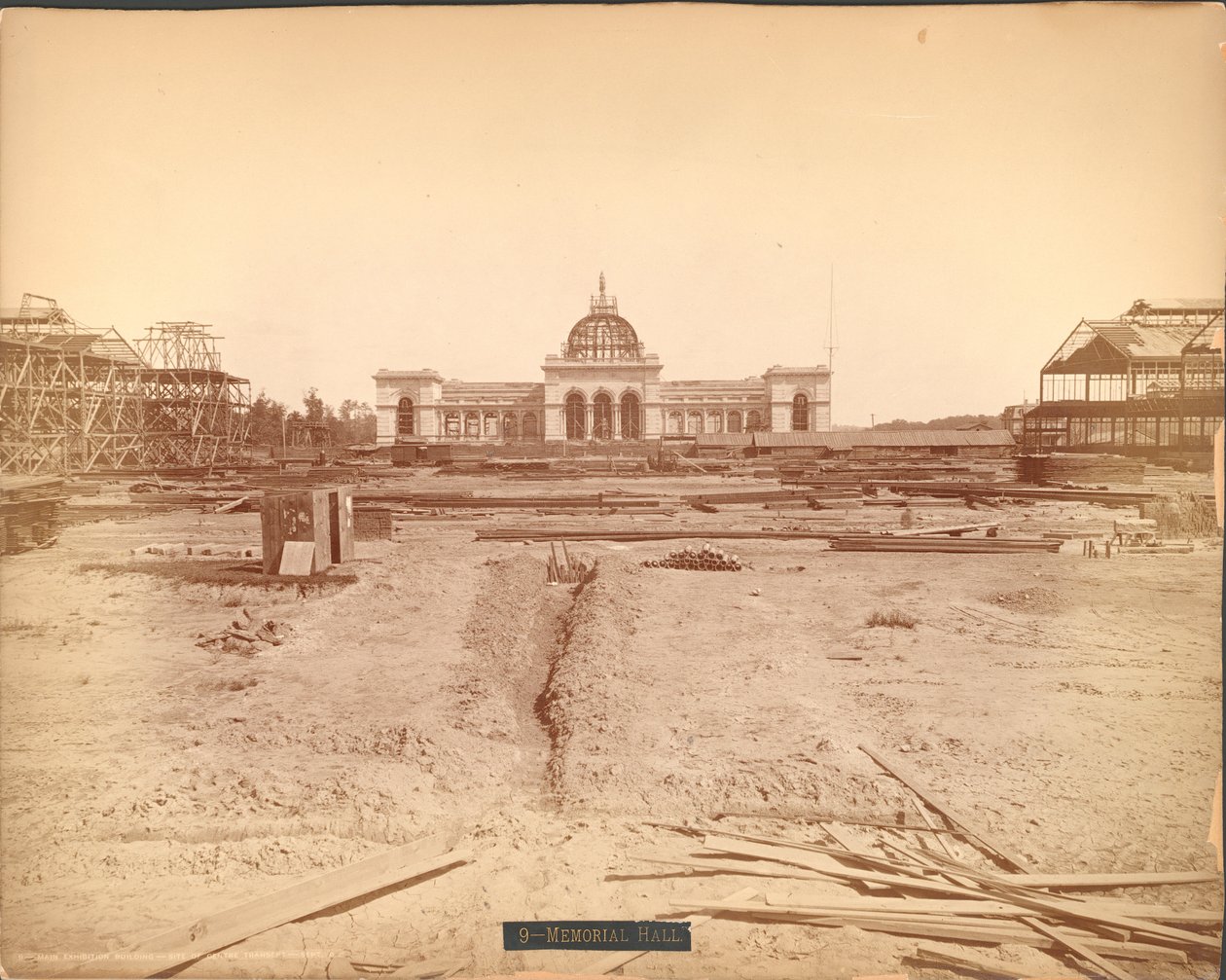 Staveniště pamětní síně, Mezinárodní výstava stého výročí z roku 1876, Philadelphia od American Photographer