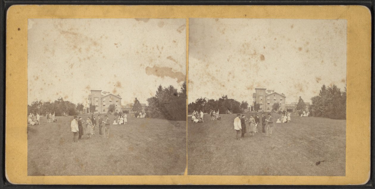 North Front and Lawn, Oneida Community, New York State, c.1870 od American Photographer