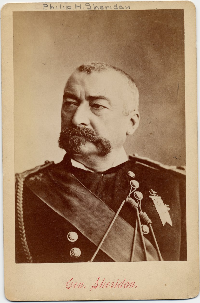 Philip Henry Sheridan (1831-88), armádní generál Unie (foto alba) od American Photographer