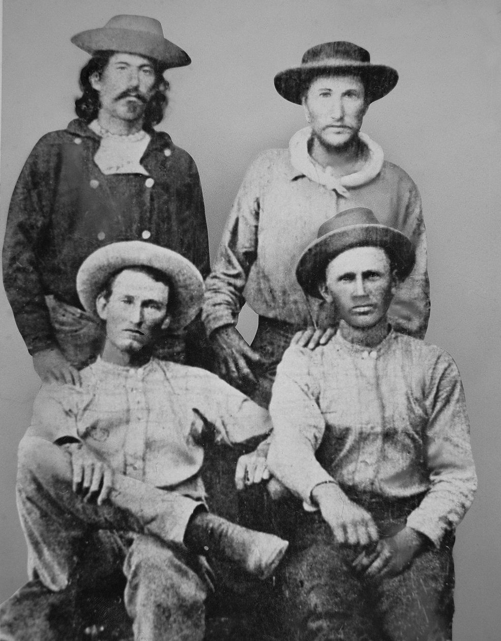 Pony Express Riders, cca 1860 (černobílá fotografie) od American Photographer