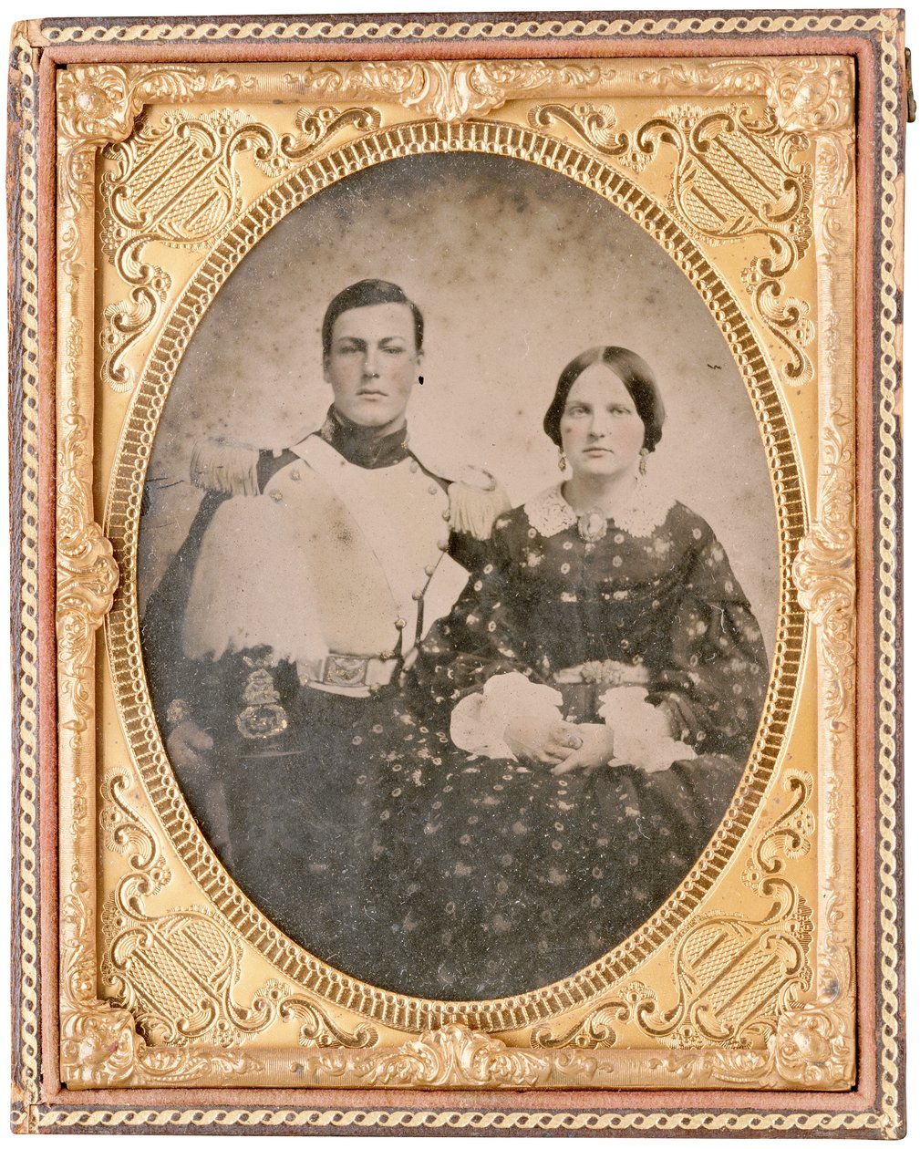 Portrét Hamiltona Branche a neznámé ženy (daguerrotypie) od American Photographer