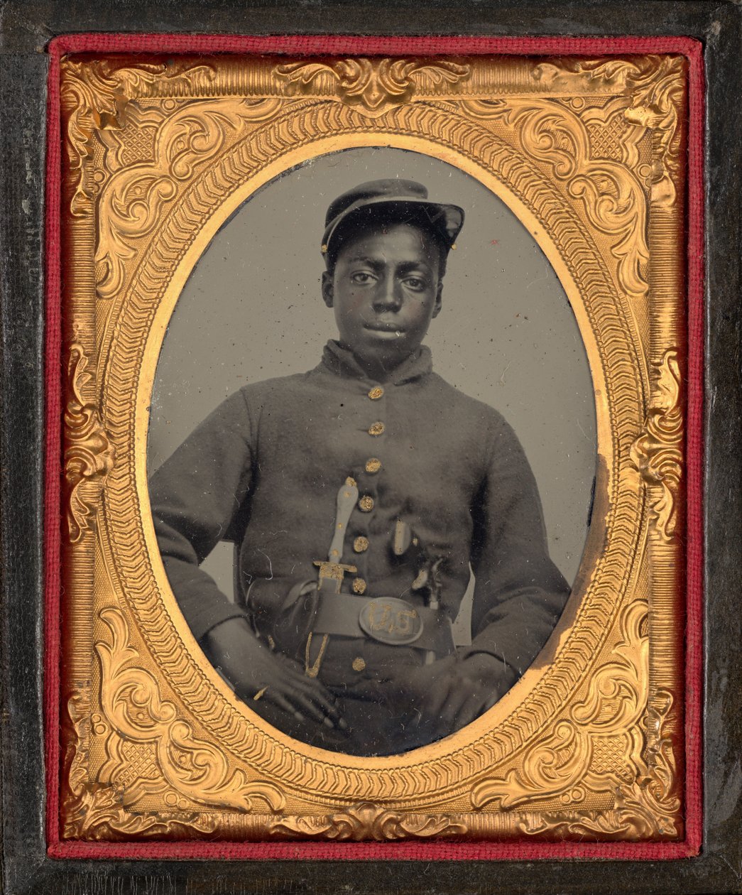 Portrét vojáka,c. 1863 (foto) od American Photographer