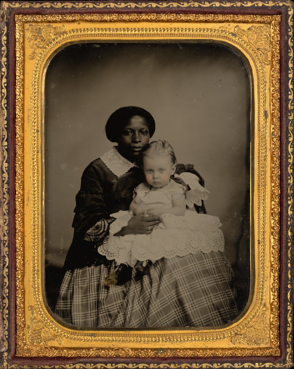 Portrét ženy s dítětem,c. 1860 (foto) od American Photographer