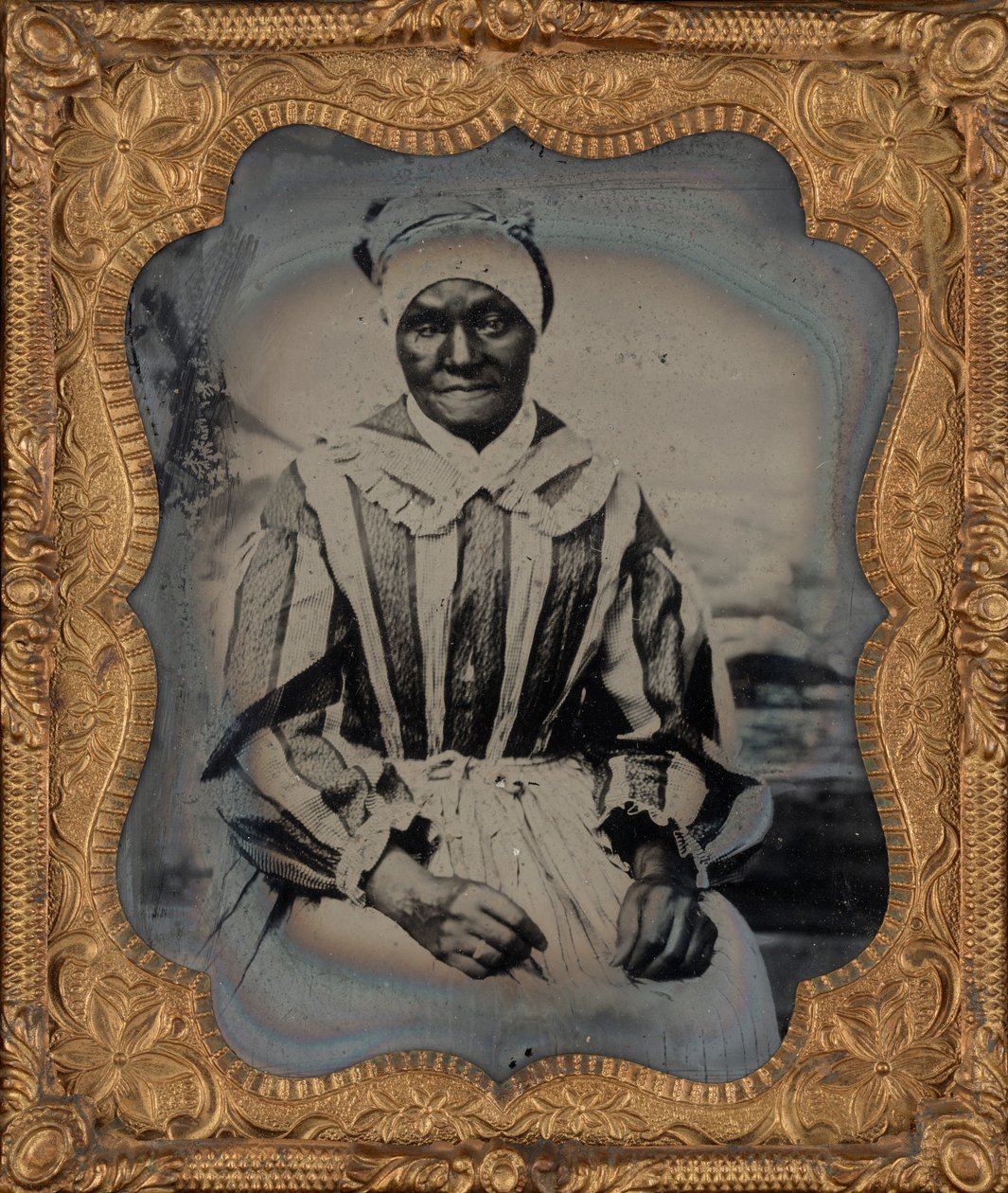 Portrét ženy, c. 1860 (foto) od American Photographer
