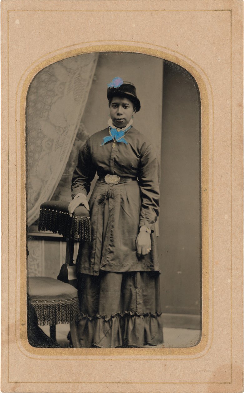 Portrét ženy, c. 1880 (foto) od American Photographer