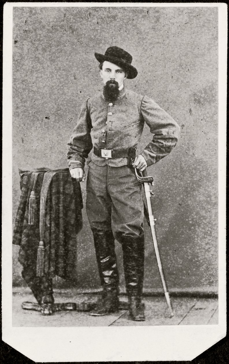 Portrét vojáka (čb fotografie) od American Photographer