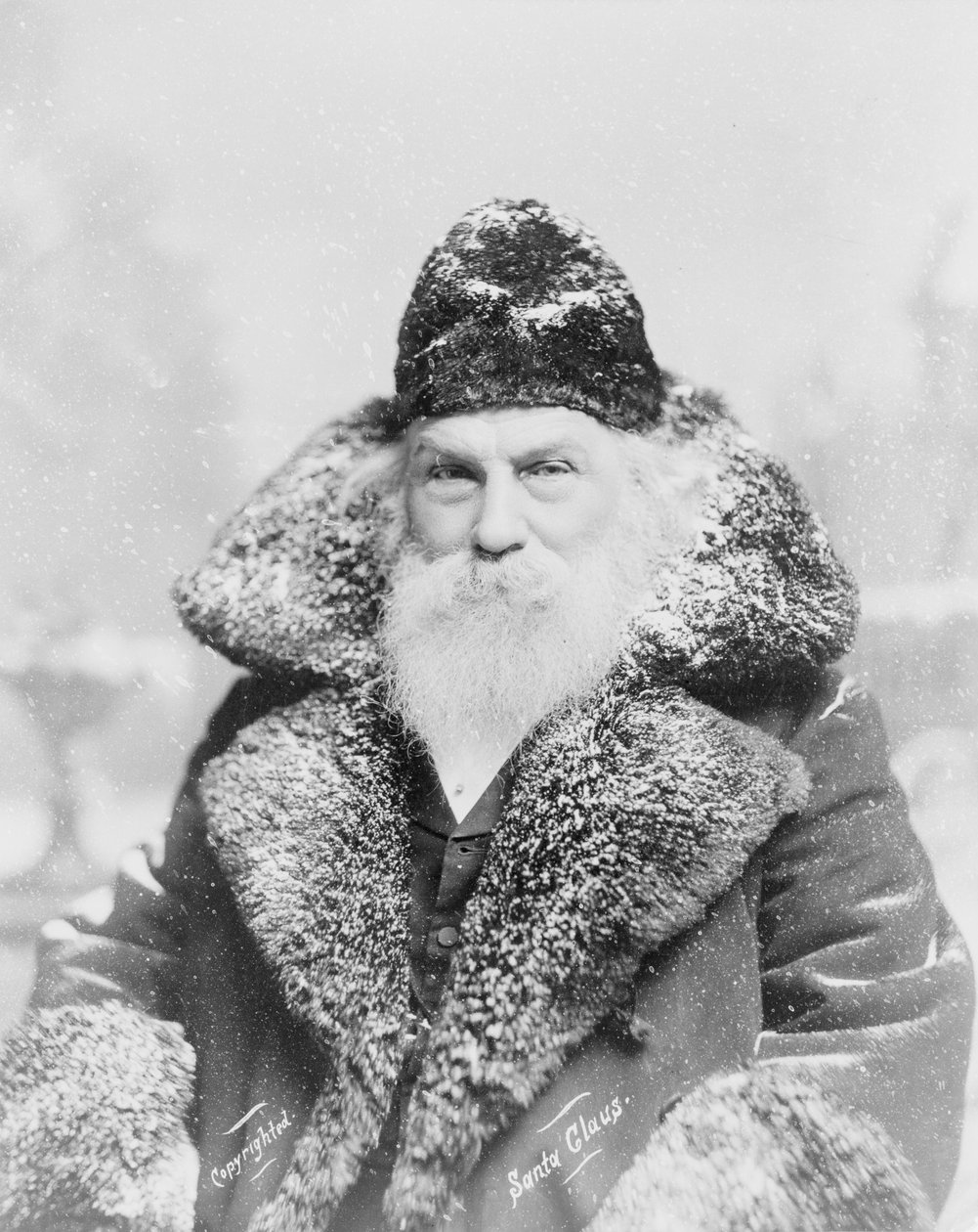 Real-Life Santa Claus, cca 1895 (stříbrný tisk) od American Photographer