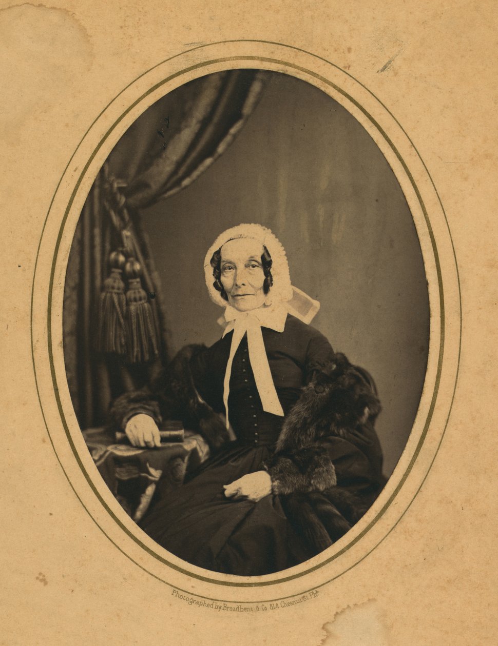 Rebecca Gratz, cca 1860 (černobílá fotografie) od American Photographer