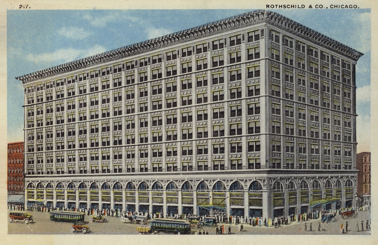 Obchod Rothschild  Co, Chicago, Illinois, USA (kolorovaná fotografie) od American Photographer