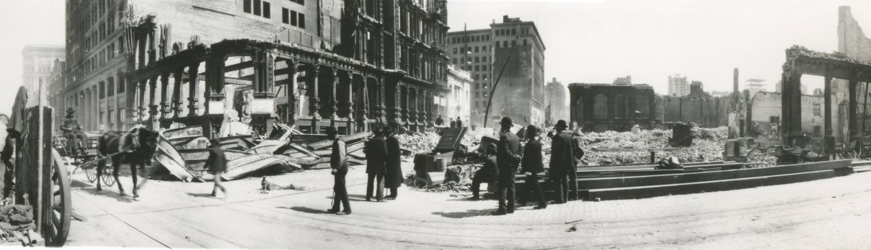 San Francisco po zemětřesení v roce 1906 od American Photographer