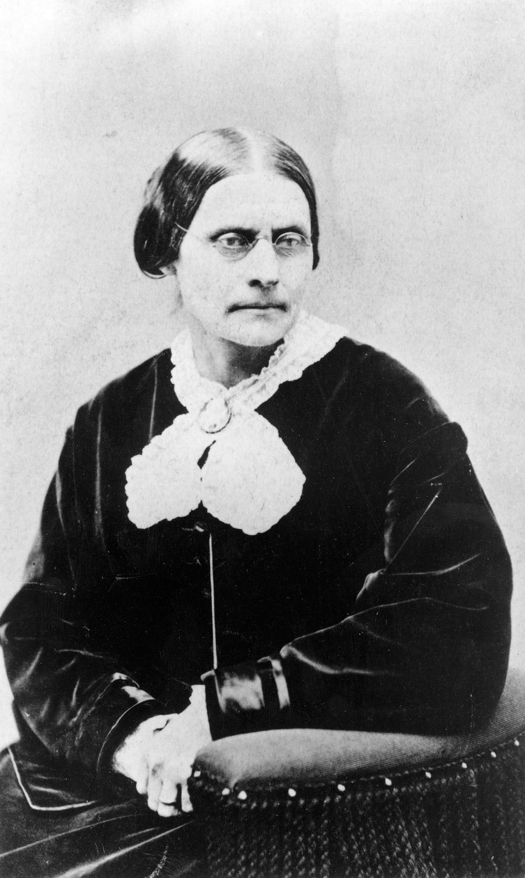 Susan Brownell Anthonyová (1820-1906) kolem roku 1871 od American Photographer