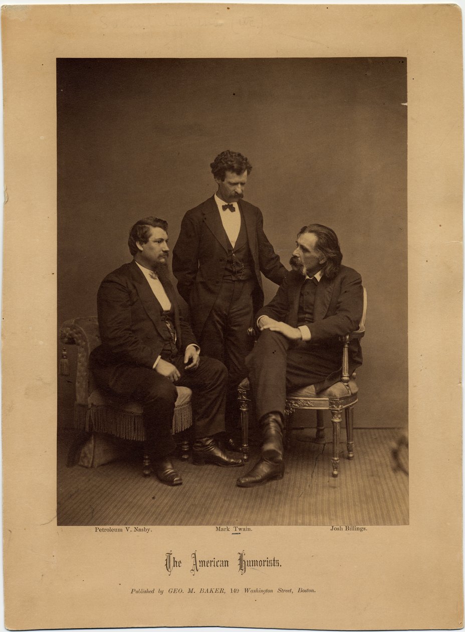 The American Humorists, skupinový portrét George M Baker, Boston (foto alba) od American Photographer