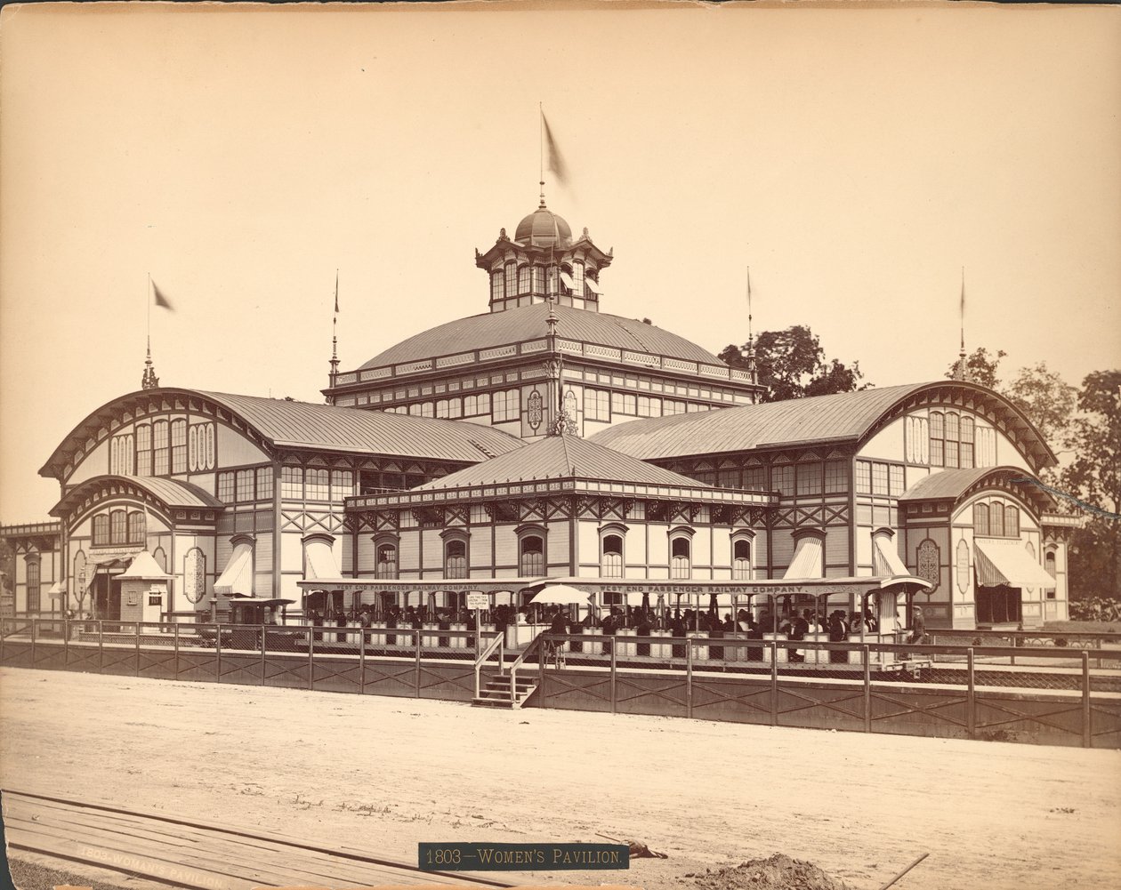 Dámský pavilon, Centennial International Exhibition, Philadelphia, 1876 (tisk alba) od American Photographer