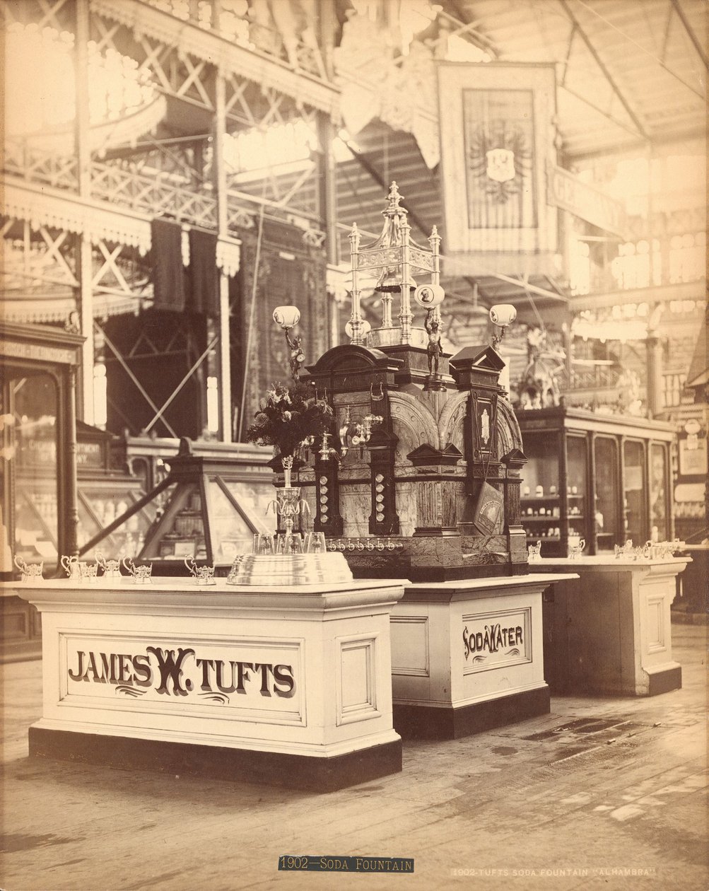 Tuftsova fontána se sodovou vodou, Centennial Exposition, Filadelfie od American Photographer