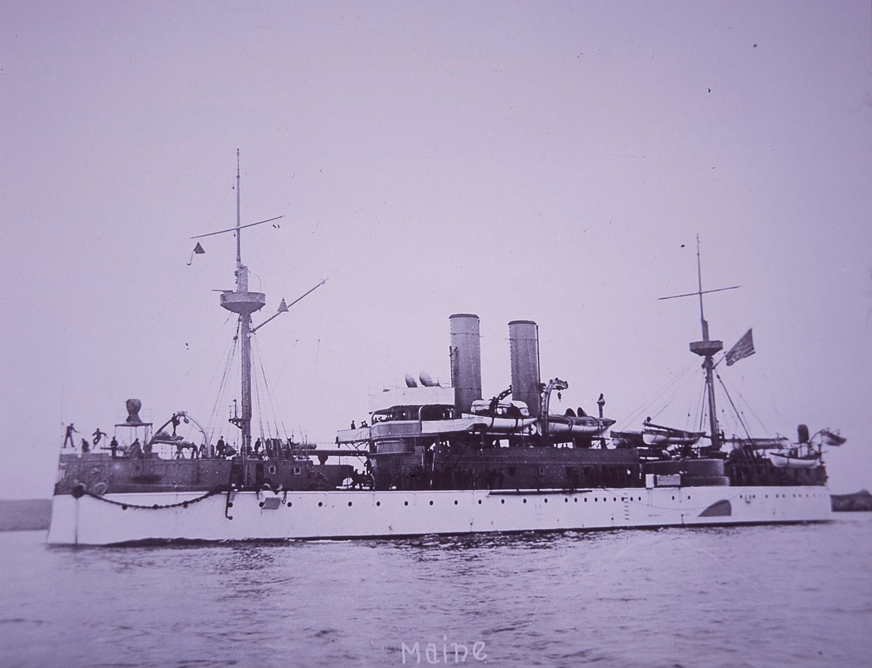 USS Maine, později potopená v havanském přístavu od American Photographer
