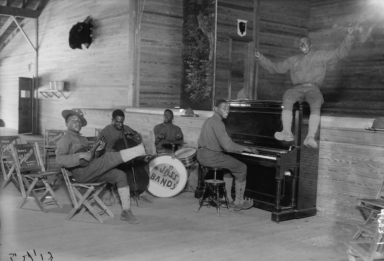 US Army Jazz Band, 1914-18 od American Photographer