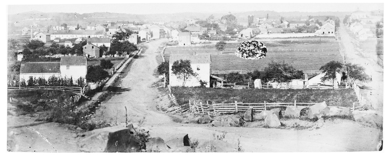 Pohled na Gettysburg (čb fotografie) od American Photographer