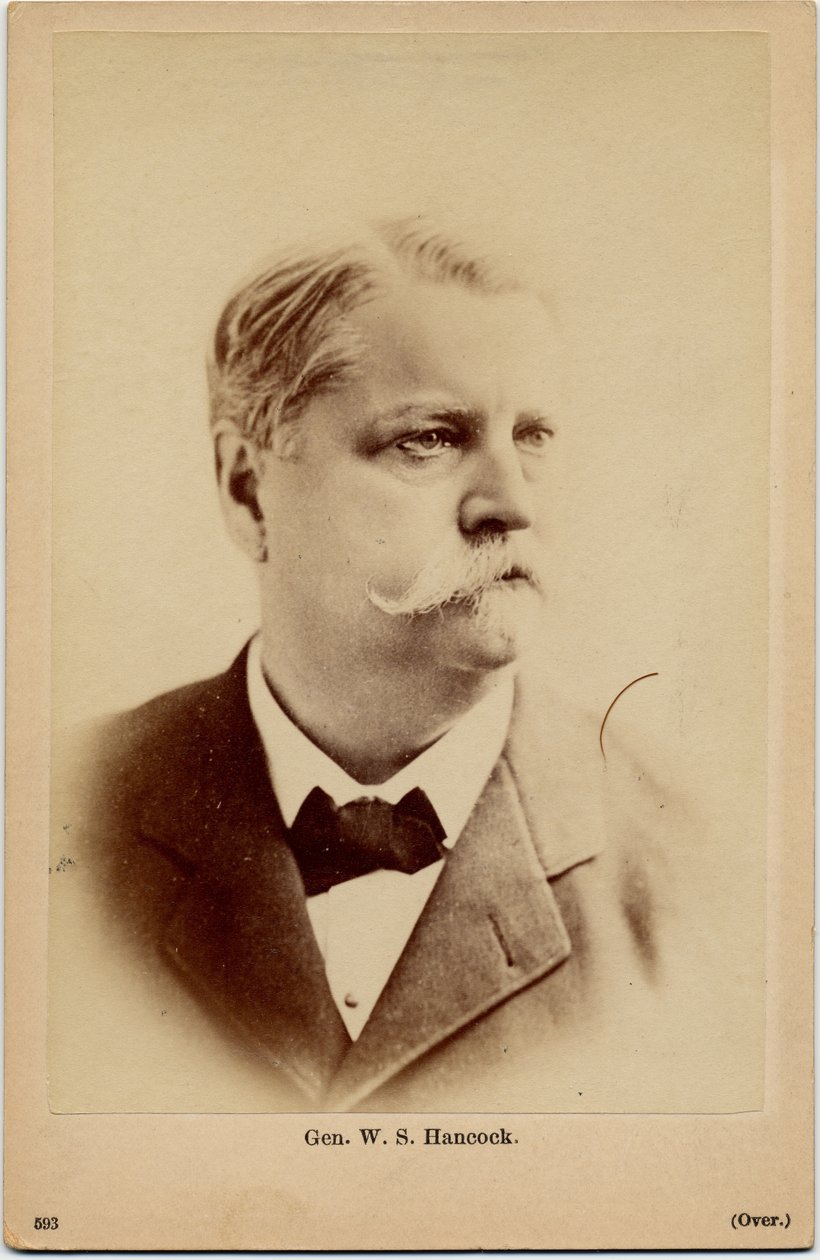 Winfield Scott Hancock (1824-86), americký armádní generál, foto B B Russell, Boston (foto alba) od American Photographer