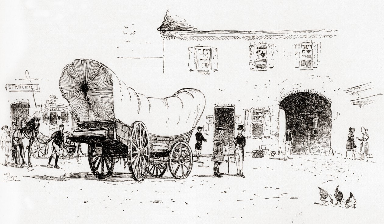 Conestoga wagon in the Bull