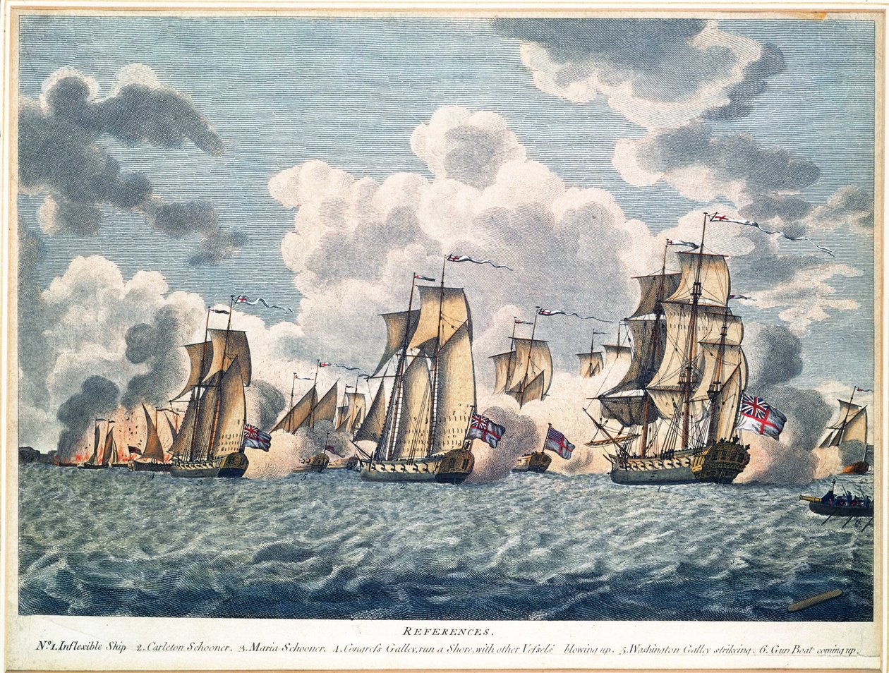 Popis zasnoubení na jezeře Champlain od American School