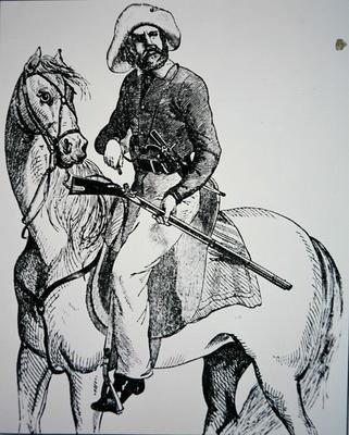 Texas Ranger, c.1845 (rytina) od American School