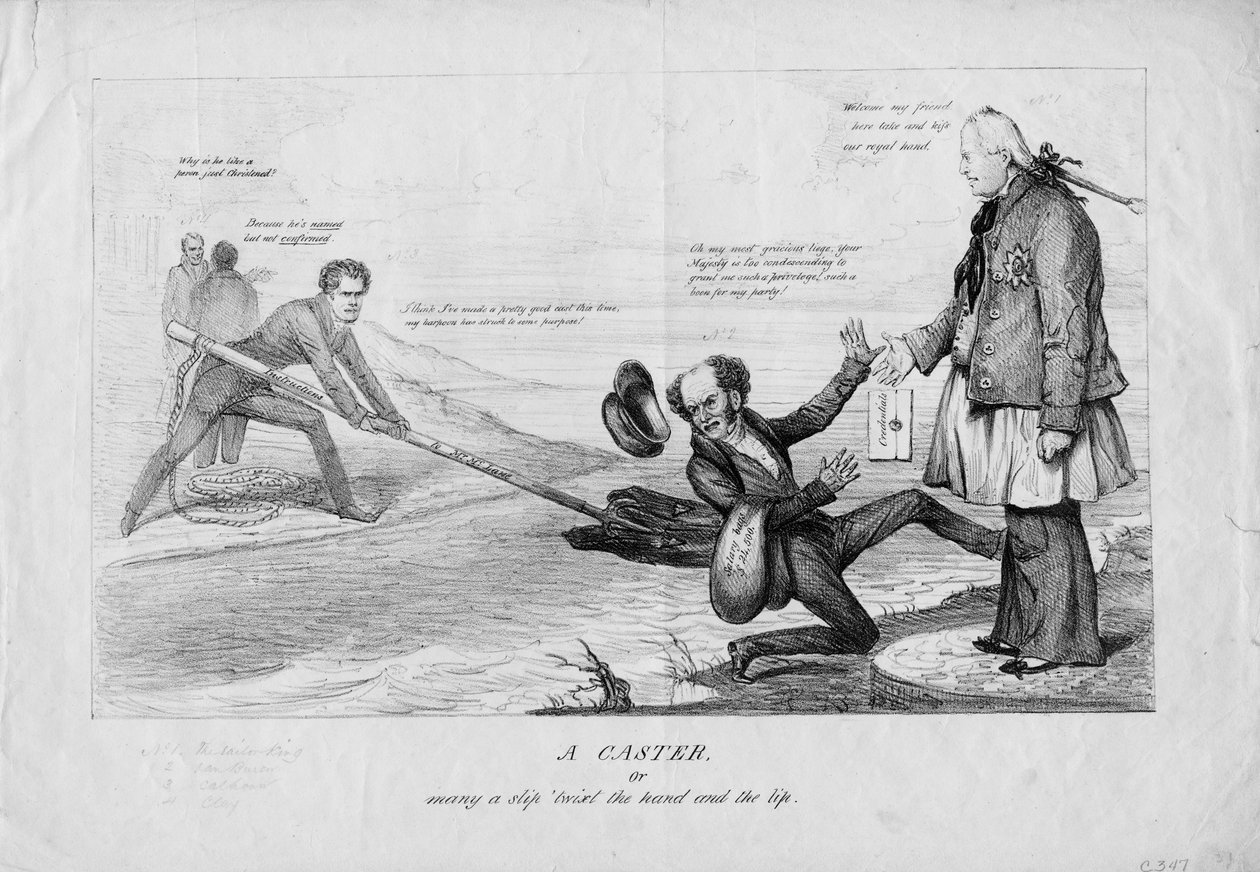 Sesilatel, nebo, mnoho uklouznutí rukou a rtem, kolem roku 1831 od American School