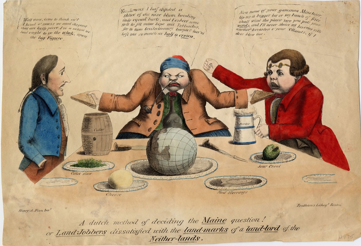 Nizozemská metoda rozhodování v otázce Maine!, cca 1831 od American School