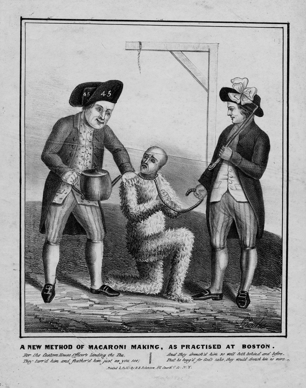 Nová metoda výroby makaronů, jak se praktikuje v Bostonu, kolem roku 1836 od American School