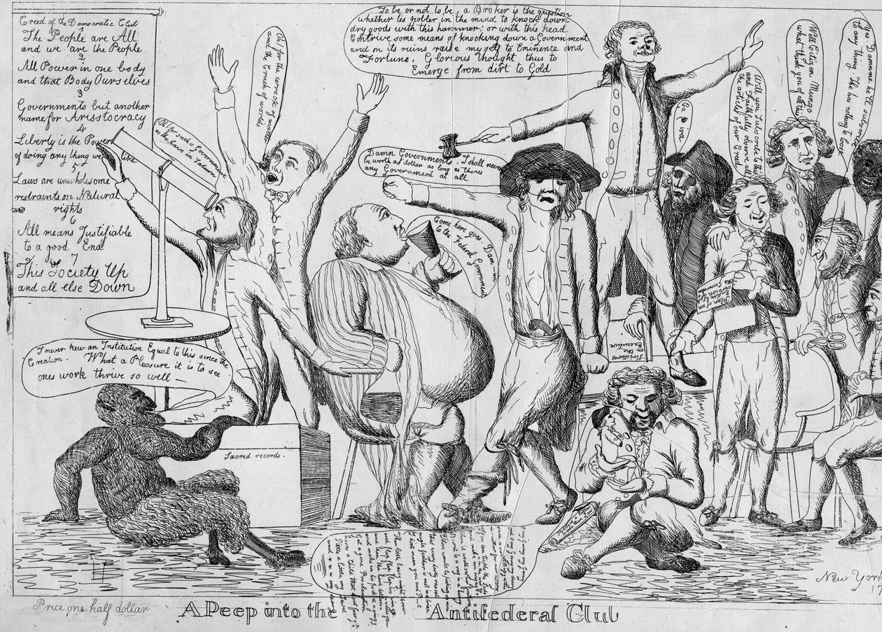 Nahlédnutí do antifederálního klubu od American School